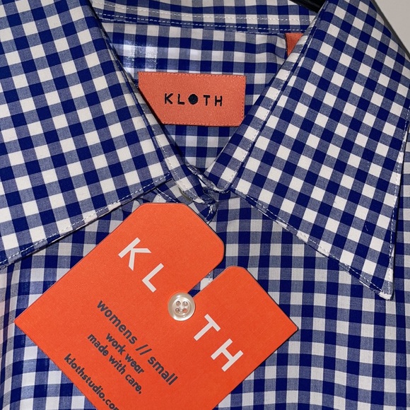 Kloth Womens Button down Plaid Shirt - Picture 2 of 6